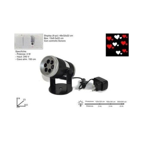 PROIETTORE LED CCONTROLLO SON